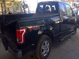 2015 FORD F-150, BLACK, XLT MODEL, EXTD CAB, 3.5L FLEX. 4WD,  F25180